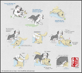 adolescent ageplay animal_genitalia autofellatio awkward ball balls bobby_(canids) dialogue digital_sketch dog_bed duo erection excited feral genitals hormones humping inexperienced instincts knot_in_sheath male male/male masturbation oral oral_masturbation penile penile_masturbation penis penis_tip pet_bed rick_(canids) roleplay sheath sleeping surprise_buttsex surprised tennis_ball text wood young fennec_(artist) bird_dog canid canine canis domestic_dog golden_retriever herding_dog hunting_dog mammal pastoral_dog retriever sheepdog comic english_text hi_res url