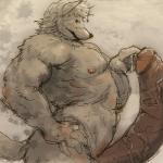 blue_eyes canine chubby dog finger_in_urethra fur hyper hyper_penis looking_at_viewer male mammal musclegut muscles nipples penis plain_background precum sansh solo sounding urethral urethral_penetration vein veiny_penis white_background white_fur
Rating: Explicit
Score: 4
User: Wyvrn
Date: January 09, 2014