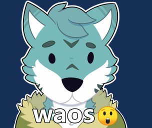 anthro blue_body blue_fur clothed clothing emoji eyebrows fur male multicolored_body multicolored_fur shitpost solo text white_body white_fur fer58 canid canine canis mammal wolf alpha_channel bust_portrait hi_res meme portrait
