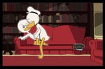 age_difference emo_haircut eyes_closed female flat_chested furniture genitals kissing library male male/female penis sex sofa young young_female nightcox disney ducktales ducktales_(2017) donald_duck lena_(ducktales) anatid anseriform avian bird duck comic hi_res