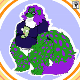 anthro belly big_belly big_breasts big_butt bottom_heavy breasts butt eyewear female glasses huge_belly huge_hips huge_thighs logo nerd overweight overweight_anthro overweight_female solo sparklefur standing tail thick_tail thick_thighs three-quarter_view wide_hips fiwzycat! canid canine canis domestic_dog hybrid mammal absurd_res artist_logo colored digital_media_(artwork) full-length_portrait hi_res krita_(artwork) portrait