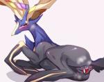 blush censored deer female feral generation_6_pokemon genitals horn ineffective_censorship kwns_s_(nemu) legendary_pokemon mammal nintendo pokeball pokeball_censor pokemon pokemon_(species) pussy solo standard_pokeball xerneas xerneas_(active_mode)