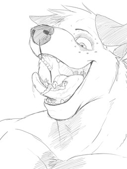 anthro bodily_fluids clothing dripping duo fangs front_view hat headgear headwear male male/male male_anthro male_pred male_prey mawplay mouth_shot muscular muscular_anthro muscular_male nude on_tongue open_mouth party_hat party_hat_only saliva saliva_drip saliva_on_tongue simple_background size_difference teeth tongue uvula vore solaxe_(artist) canid canine canis domestic_dog mammal 3:4 monochrome sketch