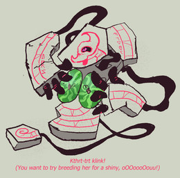 blush breast_squish breasts fake_breasts female feral fingers food fruit impregnation_request melon plant rock solo squish text watermelon watermelon_crushing woodhouse3d nintendo pokemon elemental_creature generation_8_pokemon ghost mineral_fauna pokemon_(species) rock_creature runerigus spirit english_text
