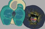 anal anal_vore anthro anus blue_body blush bodily_fluids duo female internal larger_female macro male male/female micro musk oral pinned puffy_anus reluctant rimming sex size_difference smaller_male vore cluelessmint mythology dragon felid feline mammal mythological_creature mythological_scalie scalie hi_res