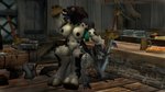 alcohol anthro beer beverage big_dom_small_sub black_nipples bound bread chain coin collar dominant drinking duo female female/female food hooves larger_female melee_weapon nipples plate sitting size_difference slave sword tavern weapon bbdworks blizzard_entertainment warcraft bovid bovine canid mammal tauren werecanid werecreature worgen 3d_(artwork) digital_media_(artwork) hi_res
