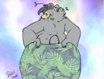 bouncing_butt breasts butt clothed clothing female flat_texture overweight slightly_chubby solo tight_clothing topless danji-isthmus allison_(danji-isthmus) bear mammal sun_bear ursine 2020 2d_animation animated frame_by_frame short_playtime