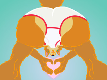 anthro briefs briefs_only bulge butt butt_focus clothed clothing colored_seam_briefs facesitting facesitting_in_underwear facesitting_pov heart_symbol holidays low-angle_view male red_seam_briefs sitting_on_another solo tighty_whities topless underwear underwear_only white_briefs white_clothing white_underwear worm's-eye_view john_q._psychic nintendo star_fox valentine's_day fox_mccloud 4:3 hi_res