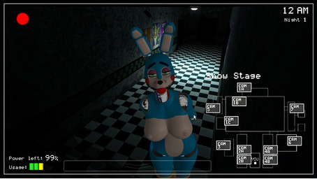 anthro ball_gag bdsm black_nose blue_body bondage bound breasts camera_view eyebrows female gag gagged green_eyes half-closed_eyes hands_behind_back inside legs_tied looking_at_viewer machine narrowed_eyes nipples nude nude_anthro nude_female open_mouth open_mouth_gag restraints rope rope_bondage solo standing submissive submissive_anthro submissive_female text white_body white_nipples ballgaglover1 disembowell_(modeler) five_nights_at_freddy's five_nights_at_freddy's_2 scottgames xnalara_(software) toy_bonnie_(fnaf) animatronic lagomorph leporid mammal rabbit robot 2015 3d_(artwork) digital_media_(artwork) english_text hi_res