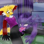 anthro bottomless clothed clothing duo erection femboy fog male male/male oral scared slime translucent translucent_body atomicmeta nintendo pokemon redwin_blazeson canid canine delphox fox generation_1_pokemon generation_6_pokemon ghost haunter mammal pokemon_(species) spirit 1:1