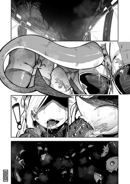 ahegao anthro big_breasts bodily_fluids breasts buttplug buttplug_tail cheek_bulge clothing collar dildo_fellatio drooling fake_tail female genitals group legwear looking_pleasured plug_(sex_toy) saliva sex_toy sex_toy_fellatio text thigh_highs vulva yoyoro my_hero_academia ippan_josei human humanoid mammal quirked_human_(my_hero_academia) 2026 absurd_res black_and_white comic english_text hi_res monochrome