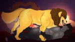 animal_genitalia animal_penis anthro anthro_on_feral bed bestiality black_eyes black_hair blue_eyes blush bodily_fluids breasts brown_hair candle candlelight candlestick canine_genitalia canine_penis cum cum_drip dripping duo female feral floppy_ears french_kissing fur furniture genital_fluids genitals grey_body grey_fur hair inside kissing knot knotted_penis light long_hair lying male male/female narrowed_eyes on_back penis precum precum_drip romantic romantic_night romantic_sex sex standing standing_sex tail tongue tongue_out yellow_body yellow_eyes yellow_fur mrferaldd miasma_velenosa_(miasmium) canid canine canis domestic_dog felid feline mammal hi_res trans_(lore)
