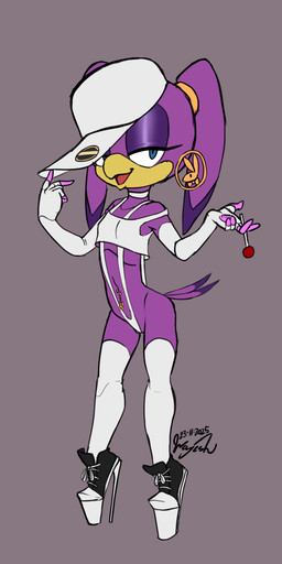 aged_down anthro armwear baseball_cap beak big_head black_clothing black_footwear black_shoes blue_eyes breasts candy choker clothed clothed_anthro clothed_female clothing collarbone cropped_tank_top dessert elbow_gloves eyelashes feathers female female_anthro fingerless_gloves food footwear genitals gloves grey_background half-closed_eyes handwear hat headgear headwear high_heeled_sneakers high_heels holding_candy holding_food holding_lollipop holding_object jewelry legwear loli lollipop multicolored_clothing multicolored_footwear multicolored_shoes narrowed_eyes navel navel_piercing necklace one-piece_swimsuit open_mouth piercing platform_footwear platform_heels pseudo_hair pupils purple_body purple_feathers pussy_floss red_tongue shirt shoelaces shoes simple_background skimpy sling_bikini small_breasts sneakers solo standing sticker swimwear tail tail_feathers tank_top thigh_highs tongue topwear two_tone_clothing two_tone_footwear two_tone_shoes vulva white_choker white_clothing white_footwear white_gloves white_handwear white_hat white_headwear white_jewelry white_legwear white_necklace white_shirt white_shoes white_sling_bikini white_tank_top white_thigh_highs white_topwear yellow_beak young young_anthro young_female wayesh playboy sega sonic_riders sonic_the_hedgehog_(series) wave_the_swallow avian bird hirundinid oscine passerine swallow_(bird) 2025 dated full-length_portrait hi_res portrait signature