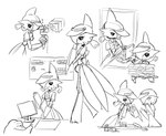 ambiguous_gender biped clothed clothing container customer_service dessert food group hat headgear headwear holding_object ice_cream jar looking_at_viewer menu sandwich_(food) spices trio visor_cap x_eyes yuika9200 nintendo pokemon pepe_the_frog future_pokemon gardevoir generation_3_pokemon generation_4_pokemon generation_9_pokemon humanoid iron_valiant paradox_pokemon pokemon_(species) 2025 meme monochrome sketch_page