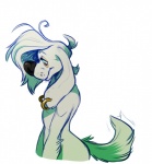 anthro bangs black_nose butt ear_piercing eyebrows eyelashes floppy_ears fur hair long_ears looking_down male nude piercing side_view simple_background smile solo standing whiskers white_body white_fur white_hair spookaboo spooktoons family_guy jasper_(family_guy) canid canine canis domestic_dog mammal 2016