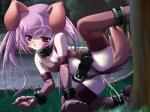 animal_ears blush canine censored clothed clothing collar dog dog_ears dog_tail female gloves grass grey_hair hair mammal navel night open_mouth outside peeing raised_leg red_eyes short_hair skimpy tongue tree unknown_artist urine
Rating: Explicit
Score: 4
User: Fluttershy
Date: February 20, 2014