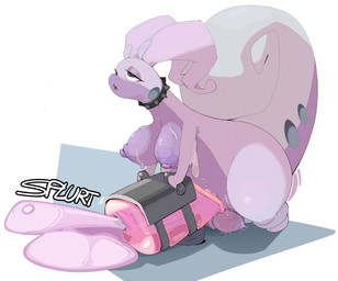 ahegao antennae_(anatomy) anthro areola balls big_breasts big_penis big_tail biped bodily_fluids breasts breeding_mount collar condom cum cumshot curled_tail ejaculation eye_roll eyelashes filled_condom genital_fluids genitals grey_body grey_eyes gynomorph gynomorph_anthro half-closed_eyes intersex intersex_anthro looking_pleasured masturbation multicolored_body multicolored_skin narrowed_eyes nipples nude_anthro nude_gynomorph onomatopoeia open_mouth pear-shaped_figure penetrable_sex_toy penetration penile penile_masturbation penile_penetration penis purple_areola purple_body purple_breasts purple_nipples purple_skin sex_toy sex_toy_insertion sexual_barrier_device simple_background slime solo sound_effects spiked_collar spikes splurt standing tail text vein veiny_balls veiny_penis white_sclera wide_hips gooneet nintendo pokemon generation_8_pokemon hisuian_form hisuian_goodra pokemon_(species) regional_form_(pokemon) 2026 archived_source digital_drawing_(artwork) digital_media_(artwork) full-length_portrait hi_res portrait shaded
