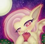 2014 <3 <3_eyes apple bakacreationz bat_pony blush bushes cute equine eyelashes fangs female feral flutterbat_(mlp) fluttershy_(mlp) friendship_is_magic fruit fur glowing hair horse looking_at_viewer mammal moon my_little_pony night open_mouth outside pegasus pink_hair pony red_eyes saliva sky solo stars tongue wings yellow_fur young
Rating: Safe
Score: 13
User: Fluttershy
Date: February 10, 2014