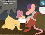 3_toes anthro arm_tuft backwards_baseball_cap backwards_hat balls baseball_cap bed belly bent_over big_butt biped bodily_fluids bottomless bottomless_anthro bottomless_male bow_on_head brown_balls brown_body brown_fur butt cheek_tuft clothed clothing crouching cum cum_in_mouth cum_inside duo ear_piercing ear_ring ears_back ejaculation elbow_tuft erection exposed_belly eyelashes facial_tuft feet fellatio female fur furniture genital_fluids genitals grey_clothing grey_shirt grey_topwear hairless_tail half-closed_eyes hat headgear headwear humanoid_feet humanoid_genitalia humanoid_penis inside knee_tuft kneeling leg_tuft logo male male/female mischievous mischievous_smile multicolored_body multicolored_fur narrowed_eyes nude nude_anthro nude_female oral overweight overweight_anthro overweight_female overweight_male paws penile penis piercing pink_bow pink_penis pink_tail pivoted_ears plantigrade purple_baseball_cap ring_piercing scut_tail sex shirt short_tail shoulder_tuft smile smiling_at_another smirking_at_another soles standing tail tan_belly tan_body tan_fur text toes topwear tuft two_tone_body two_tone_fur white_body white_fur white_sclera white_text wide_hips yellow_body yellow_fur tooieandkoie capitol_critters hanna-barbera jammett violet_(capitol_critters) cricetid hamster mammal murid murine rat rodent 2010 artist_logo colored copyright_name digital_drawing_(artwork) digital_media_(artwork) english_text flat_colors