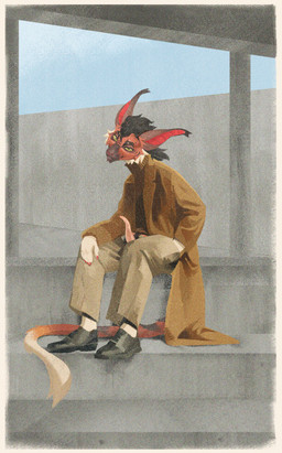 5_fingers animal_genitalia animal_penis anthro beard bedroom_eyes brown_body brown_fur clothing erection exhibitionism facial_hair fingers footwear fur genital_slit genitals green_eyes hair jacket long_ears long_hair long_tail male mane mane_hair narrowed_eyes orange_body orange_fur penis pockets public public_exposure red_ears seductive shoes sitting smile solo tail tapering_penis topwear unzipped unzipped_pants white_body white_fur zipper jakeshiba rorsch_(vernid) vernid 2025 digital_media_(artwork) hi_res