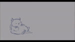 anthro biped candle detailed_background eyes_closed grey_body inside paws sleeping slightly_chubby solo you_miichi nairi:_tower_of_shirin nairi_(series) nur_(nairi) domestic_cat felid feline felis mammal 16:9 animated no_sound short_playtime sketch webm widescreen