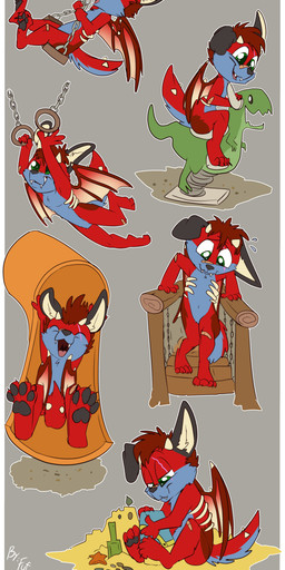 2_horns action_pose anthro back_wings barefoot biped blue_body blue_countershading blue_fur brown_hair cheek_tuft claws countershade_face countershade_fur countershade_torso countershading digitigrade facial_tuft featureless_crotch feet floppy_ears folded_ears fur hair hindpaw horn male membrane_(anatomy) membranous_wings nude open_mouth open_smile pawpads paws playing pose red_body red_fur riding_toy sand_castle sculpture short_hair simple_background slide sliding smile solo spiked_tail spikes spikes_(anatomy) swing swinging tail teeth toe_claws tuft wings young young_anthro young_male fuf european_mythology mythology mau_(drgnhybrid) canid canine dragon hybrid mammal mythological_creature mythological_scalie scalie western_dragon 2018 hi_res multiple_images
