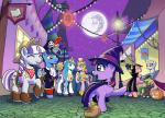 arachnid armor arthropod bat blue_eyes blue_hair book cape clothing costume cowboy_hat crescent_(mlp) crown cub cutie_mark equine eye_patch eyewear female feral friendship_is_magic fur glowing group hair halloween hat helmet holidays horn horse jack_o'_lantern long_hair magic male mammal moon muffinshire multi-colored_hair my_little_pony night open_mouth outside pony princess_cadance_(mlp) pumpkin purple_eyes purple_fur purple_hair rope royalty shining_armor_(mlp) skull sky smile spider stars twilight_sparkle_(mlp) twilight_velvet_(mlp) two_tone_hair unicorn white_fur winged_unicorn wings young
Rating: Safe
Score: 10
User: Deatron
Date: November 01, 2013