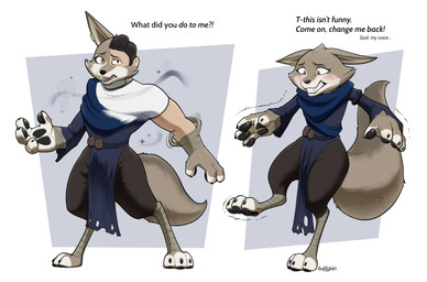 3_toes 4_fingers after_transformation anthro asking asking_viewer barefoot big_ears big_hands biped blush bodily_fluids bottomwear cheek_tuft claws clothed clothed_anthro clothed_female clothing countershade_face countershade_hands countershading dialogue digitigrade embarrased_horny embarrassed eyebrows eyelashes facial_tuft feet female female_anthro fingers foot_focus forced forced_transformation fully_clothed fully_clothed_anthro fully_clothed_female handpads handpaw human_to_anthro iris loincloth magic pawpads paws pupils question shirt simple_background snout solo species_transformation talking_to_viewer tears text tf_into_fictional_character toe_claws toeless_(marking) toes topwear transformation transformation_sequence tuft tunic badroy dreamworks kung_fu_panda zhen_(kung_fu_panda) canid canine corsac_fox fox human mammal true_fox 2025 artist_name dated digital_media_(artwork) english_text hi_res