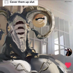 anthro big_muscles big_pecs black_body black_fur door fur horizontal_pupils horn inside male multi_eye muscular muscular_anthro muscular_male pecs pupils solo text wall_(structure) yellow_eyes preatorcz cover_them_up_slut elden_ring elden_ring_nightreign fromsoftware tiktok libra_creature_of_night bovid caprine caprine_demon demon goat goat_demon human mammal 2025 artist_name draw_over english_text meme signature