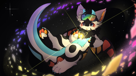 2_horns 4_fingers 4_toes :o black_body black_fur black_markings blue_body blue_eyes blue_fur blush blush_lines chest_tuft claws cosmic_background dragon_horn eyewear eyewear_on_head feet fingers fur glowing goggles goggles_on_head hindpaw horn kemono long_tail male markings multicolored_body multicolored_fur neck_tuft open_mouth orange_markings pawpads paws red_markings solo space space_background sparkles star tail toe_claws toes tuft white_body white_fur wings hlg7777 mythology the_little_prince fructose_(fructose_c) butterfly_dragon dragon furred_dragon furred_scalie mythological_creature mythological_scalie scalie 16:9 2022 digital_drawing_(artwork) digital_media_(artwork) full-length_portrait hi_res portrait shaded wallpaper widescreen