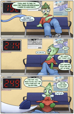 3_panel_comic ambiguous_gender antennae_(anatomy) bench blue_bench blue_bottomwear blue_clothing blue_fin blue_jeans blue_pants blue_tail bottomwear brown_hair clothes_on_floor clothing denim denim_bottomwear denim_clothing dialogue duo feral footwear green_body hair jeans long_tail multicolored_body now_serving on_bench oversized_clothing pants pokemon_speak poster red_clothing red_shirt red_topwear shirt shoes sitting sitting_on_bench slow_transformation solo species_transformation speech_bubble tail text thought_bubble topwear transformation transformation_sequence two_tone_body waiting waiting_in_line waiting_room white_tail crizbn nintendo pokemon chris_(crizbn) celebi generation_1_pokemon generation_2_pokemon human legendary_pokemon lugia mammal mew_(pokemon) pokemon_(species) shiny_pokemon 2025 comic english_text hi_res nonbinary_(lore)