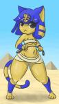 animal_crossing ankha black_eyes breasts cat desert feline female mammal nintendo pyramid solo thick_thighs unknown_artist video_games
Rating: Questionable
Score: 1
User: Juni221
Date: March 05, 2014