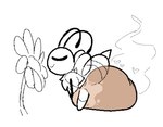antennae_(anatomy) anthro clothed clothing diaper diaper_only excessive_feces eyes_closed feces female flower heart_symbol hyper hyper_feces hyper_soiling neck_tuft plant pooping smile sniffing soiled_diaper soiling soiling_diaper solo stinger stink_fumes tail topless tuft unclean_diaper used_diaper wearing_diaper wings fairyfudge bug_fables moonsprout_games vi_(bug_fables) arthropod bee hymenopteran insect sketch