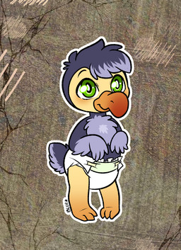 3_toes 4_fingers abstract_background ambiguous_gender animal_feet anthro barefoot beak black_eyebrows blue_arms blue_body blue_feather_hair blue_feathers blue_hair blue_neck blue_pseudo_hair blue_tuft chest_tuft claws clean_diaper closed_smile clothed clothing cracked_stone cracks curved_beak diaper diaper_only diaper_tape eyebrows feather_hair feather_hands feather_tuft feathers feet fingers fluffy fluffy_chest fluffy_tail fluffy_tail_feathers furgonomic_diaper furgonomics glistening glistening_eyes gradient_beak gradient_legs green_eyes grey_arms grey_body grey_feather_hair grey_feathers grey_hair grey_neck grey_pseudo_hair grey_tuft hair happy head_tuft long_beak mouth_closed multicolored_body multicolored_face multicolored_legs orange_beak orange_claws orange_feet orange_legs orange_scutes orange_toe_claws outline pseudo_hair rock scuted_face scuted_feet scuted_legs scutes short_tail smile tail tail_feathers text toe_claws toes topless tuft wearing_diaper white_diaper white_outline winged_arms wings yellow_face yellow_legs young young_anthro starryblur chester_bright avian bird columbid dodo recently_extinct_species artist_name colored digital_media_(artwork)