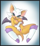 anthro anus bat black_border border breasts clitoral clitoral_fingering clitoral_masturbation clitoris conditional_dnp digital_media_(artwork) fangs female fluff-kevlar genitals mammal masturbation membrane_(anatomy) membranous_wings mostly_nude nipples pussy rouge_the_bat sega solo sonic_the_hedgehog_(series) tail teeth vaginal vaginal_masturbation wings