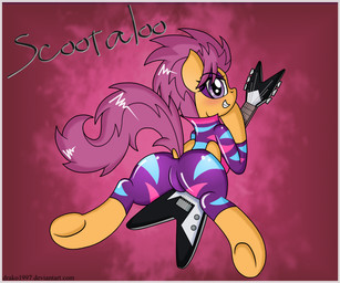 butt clothing electric_guitar feathered_wings feathers female feral guitar hair looking_at_viewer musical_instrument orange_body orange_feathers plucked_string_instrument purple_hair smile solo spread_legs spreading string_instrument wings conditional_dnp drako1997 friendship_is_magic hasbro my_little_pony mythology scootaloo_(mlp) equid equine mammal mythological_creature mythological_equine pegasus 6:5 absurd_res hi_res