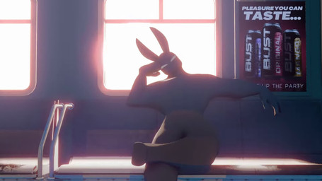 anthro belly big_breasts blonde_pubes breasts cleavage cleavage_overflow clothed clothing duo female fur larger_female male male/female multicolored_body multicolored_fur pubes public_transportation rapid_transit size_difference smaller_male wide_hips peculiart sound_warning mama-p mama_bear_(peculiart) p.bear bear lagomorph leporid mammal rabbit sun_bear ursine 16:9 3d_(artwork) 3d_animation animated digital_media_(artwork) hi_res short_playtime sound webm widescreen