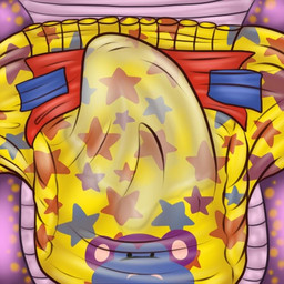 bodily_fluids bulge clothed clothing cum cum_in_diaper diaper erection erection_in_diaper genital_fluids genitals male pattern_diaper penis slime solo star sticky tenting unclean_diaper wearing_diaper wet yellow_diaper camboody zoran dinosaur haplorhine mammal monkey prehistoric_species primate reptile scalie 1:1 low_res