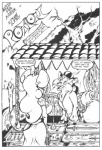 anthro black_and_white canid canine comic duo dutch_(artist) female fox male mammal misty_(dutch) misty_the_mouse monochrome mouse murid murine pen_(artwork) rodent tail traditional_media_(artwork)