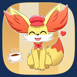 accessory ambiguous_gender beverage black_nose clothing coffee eyes_closed feral fur fur_markings hat head_markings headgear headwear heart_symbol looking_at_viewer markings multicolored_body multicolored_fur open_mouth open_smile paws pokeball pokeball_accessory pokeball_symbol quadruped red_body red_clothing red_ears red_fur red_hat red_headwear red_tail smile solo tail tail_markings two_tone_body two_tone_fur two_tone_tail white_body white_fur yellow_body yellow_ears yellow_fur fokkorev nintendo pokemon pokemon_cafe_remix fennekin generation_6_pokemon pokemon_(species) 1:1 2020 alpha_channel digital_media_(artwork) hi_res signature watermark