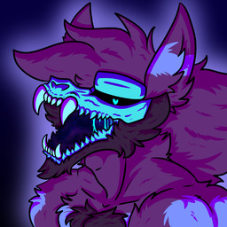 anthro beard bone chest_tuft facial_hair fur hair heart_eyes heart_symbol male mouth_shot muscular muscular_anthro muscular_male open_mouth simple_background skull skull_head solo teeth tuft redgreenfluffball zach_snowfox canid canine canis ghost mammal spirit wolf 1:1 digital_media_(artwork) hi_res