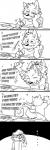 anthro clothed clothing dancing drawing duo electronics ellipsis fur lyrics male o_o phone smile text takemoto_arashi disney shakira zootopia takemoto canid canine canis domestic_dog mammal 2016 black_and_white comic english_text hi_res monochrome