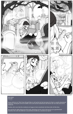 anthro big_breasts breasts cemetery female nipples text tombstone rabid canid canine canis cyclops domestic_dog ghost mammal spirit 2017 9:14 comic english_text hi_res url