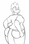 anthro big_butt big_tail bottomwear bottomwear_pull breasts butt clothing clothing_pull dressing female panties pants pants_pull rear_view shirt side_boob solo standing struggling struggling_to_fit t-shirt tail tight_bottomwear tight_clothing topwear undersized_clothing underwear wardrobe_malfunction digitalpelican mythology sasha_(digitalpelican) dragon mythological_creature mythological_scalie scalie 2d_animation animated frame_by_frame hi_res short_playtime