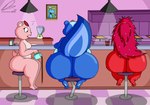 3_toes anthro appliance back_boob bar beverage big_butt blender_(machine) blue_body blue_fur breasts butt chair_breaking coffee coffee_mug ellipsis featureless_breasts feet female fur group hair huge_butt kitchen_appliance nude open_mouth overweight overweight_anthro overweight_female pink_body pink_fur raised_tail rear_view red_body red_fur red_hair restaurant spilled_drink tail thick_thighs toes trio wide_hips dullpoint happy_tree_friends flaky_(htf) giggles_(htf) lumpy_(htf) petunia_(htf) chipmunk ground_squirrel mammal mephitid porcupine rodent sciurid skunk 2021 absurd_res digital_media_(artwork) hi_res signature