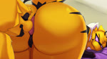animal_genitalia antennae_(anatomy) anthro anus audible_sniffing bed bedroom bedroom_eyes big_breasts big_butt breasts butt butt_focus butt_shot butt_sniffing duo equine_genitalia eyes_closed female fur furniture genitals hair huge_butt larger_female looking_back male male/female narrowed_eyes nose_to_anus nude presenting presenting_hindquarters puffy_anus pussy rear_view red_anus seductive simple_background size_difference smaller_male smile sniffing stinkface stripes tail thick_thighs tuft wide_hips wings yellow_body yellow_fur soomir heather_(soomir) hectar_(soomir) arthropod bee hymenopteran insect 16:9 2d_animation animated digital_media_(artwork) hi_res loop short_playtime sound webm widescreen