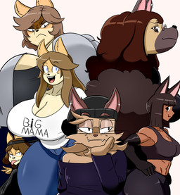 accessory afro ambiguous_gender anthro armwear big_breasts black_armwear black_bottomwear black_bra black_clothing black_elbow_gloves black_gloves black_hair black_handwear black_headband black_hoodie black_shorts black_sports_bra black_topwear black_underwear blue_bottomwear blue_clothing blue_pants bottomwear bra breasts brown_hair cleavage closed_frown clothed clothed_anthro clothed_female clothing countershade_face countershading ear_piercing elbow_gloves eyebrow_through_hair eyebrows eyewear fangs female floating_eyebrows frown fur gesture glasses gloves group hair half-closed_eyes hand_gesture hand_on_face hand_on_hip handwear headband hoodie huge_breasts long_hair looking_aside low-angle_view mouth_closed narrowed_eyes open_mouth open_smile pants piercing shirt shorts smile sports_bra sweater t-shirt tan_body tan_fur teeth text text_on_clothing text_on_shirt text_on_t-shirt text_on_topwear tongue tongue_out tooth_gap topwear translucent translucent_hair underwear v_sign wearing_glasses white_clothing white_shirt white_t-shirt white_topwear cherryfox73 hypebae_(jinu) jinu_(character) judy_(jinu) june_(jinu) katthy_(jinu) skylar_(jinu) animal_humanoid canid canine canis cat_humanoid domestic_cat domestic_dog felid felid_humanoid feline feline_humanoid felis german_shepherd herding_dog humanoid mammal mammal_humanoid pastoral_dog shiba_inu spitz 2022 digital_drawing_(artwork) digital_media_(artwork) english_description hi_res daughter_(lore) grandchild_(lore) grandmother_(lore) grandmother_and_grandchild_(lore) grandmother_and_grandson_(lore) grandparent_(lore) grandparent_and_grandchild_(lore) grandson_(lore) male_(lore) mother_(lore) mother_and_child_(lore) mother_and_daughter_(lore) mother_and_son_(lore) parent_(lore) parent_and_child_(lore) parent_and_daughter_(lore) parent_and_son_(lore) son_(lore)