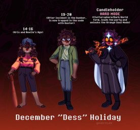 adolescent anthro baseball_bat bat_(object) black_clothing boots brown_hair buckteeth clothing female footwear hair long_hair shoes smile solo teeth text young huecycles deltarune undertale_(series) dess_holiday bat deer mammal new_world_deer reindeer 2022 hi_res