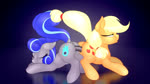 16:9 2018 2d_animation abdominal_bulge animated anus applejack_(mlp) blue_baton blue_eyes blue_hair bouncing_butt butt cutie_mark digital_media_(artwork) dildo double_dildo duo eqamrd equid equine fan_character female female/female female_penetrated female_penetrating female_penetrating_female feral feral_on_feral feral_penetrated feral_penetrating feral_penetrating_feral friendship_is_magic fur genitals grey_body grey_fur hair hasbro high_framerate horse long_playtime looking_at_viewer mammal masturbation moan motion_tweening my_little_pony nude open_mouth penetration pony pussy sex sex_toy simple_background smile sound vaginal vaginal_masturbation vaginal_penetration webm widescreen yellow_body yellow_fur