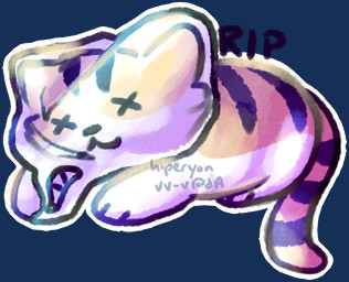 ambiguous_gender asphyxiation bag_on_head corpse feral fur lying orange_body orange_fur outline paws plastic_bag rest_in_peace simple_background solo tail timelapse_at_source transparent_background white_body white_fur white_outline x_eyes trashguts neko_atsume breezy_(neko_atsume) domestic_cat felid feline felis mammal 2015 alpha_channel digital_drawing_(artwork) digital_media_(artwork) low_res paint_tool_sai_(artwork) shaded